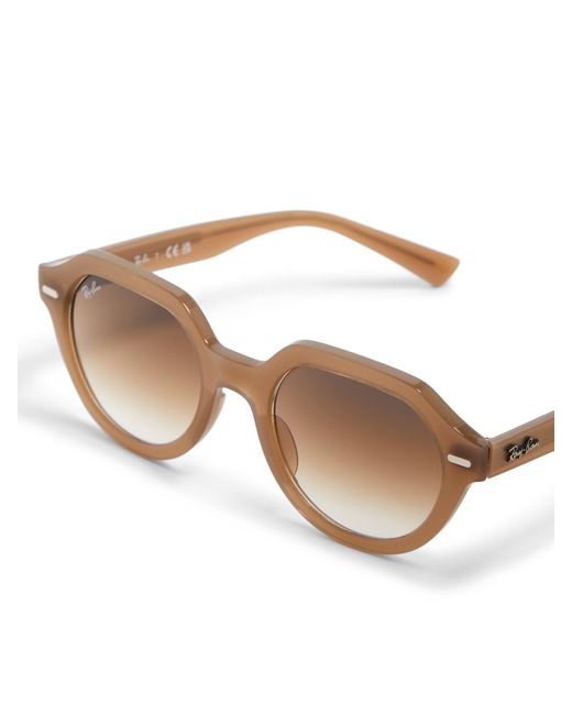 Ray-Ban Pink Women's Rb4399 Gina Polarised Round Acetate Sunglasses