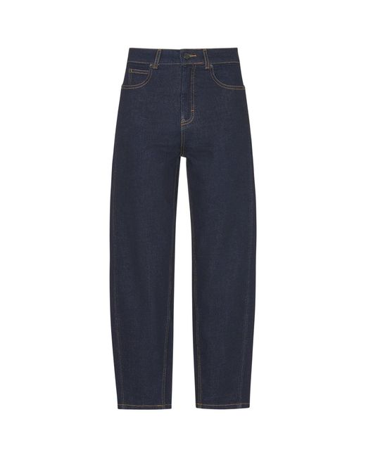 Whistles Blue Women's Stretch Barrel Leg Jean