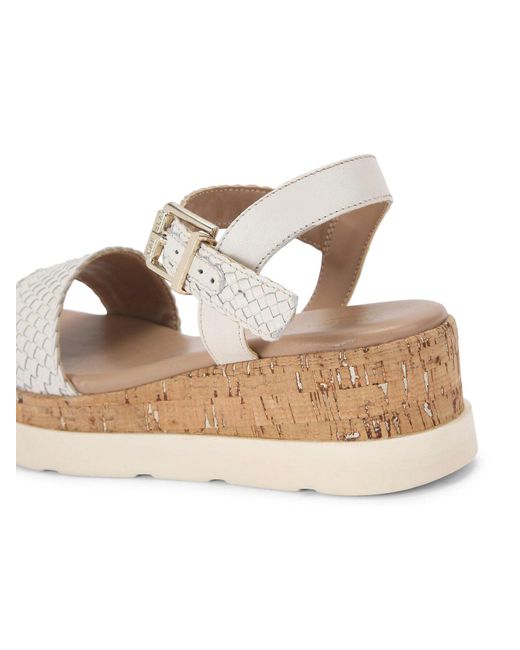 Carvela Kurt Geiger White Serenita Weave Sandal