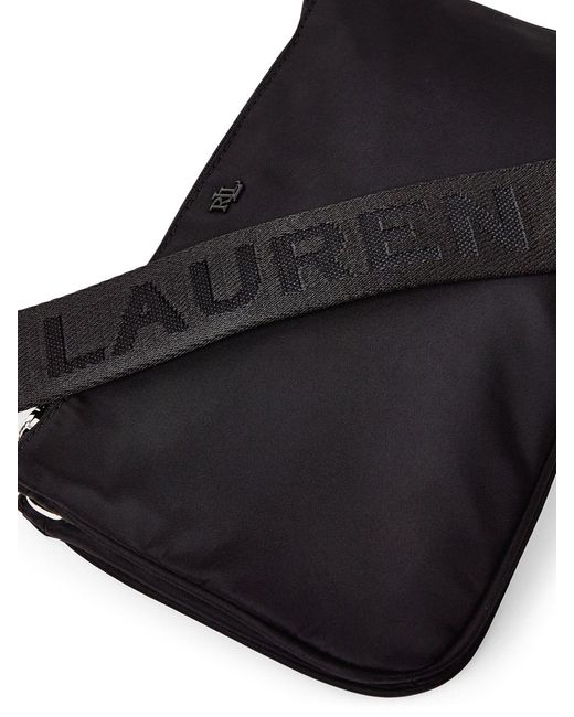 Ralph Lauren Black Women's Landyn Nylon Medium Crossbody