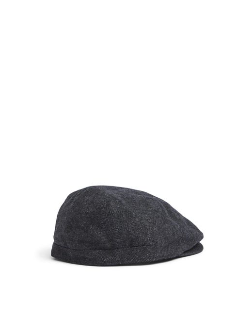Barbour Blue Barlow Flat Cap for men