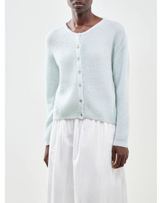 American Vintage Blue Vitow Alpaca Blend Cardigan