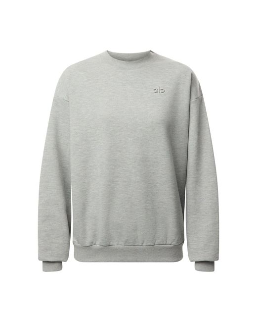 alo yoga Accolade Crew Neck Pullover グレー Accolade Crew Neck