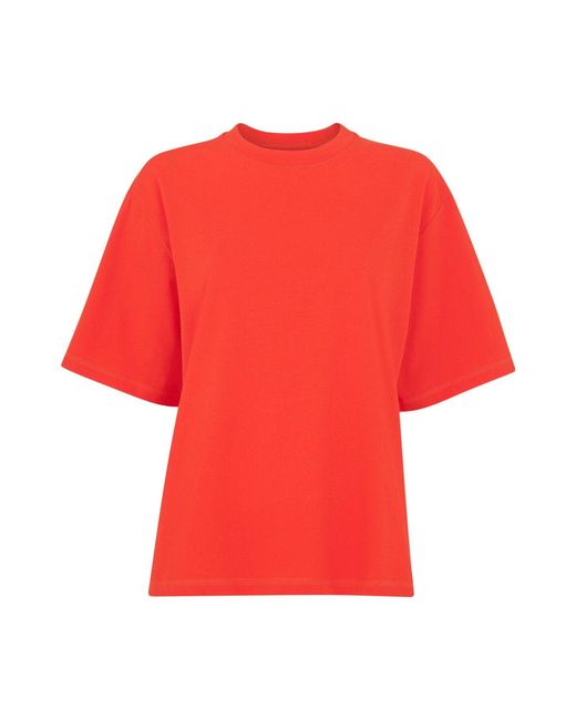 Whistles Red Women's Relaxed Tee
