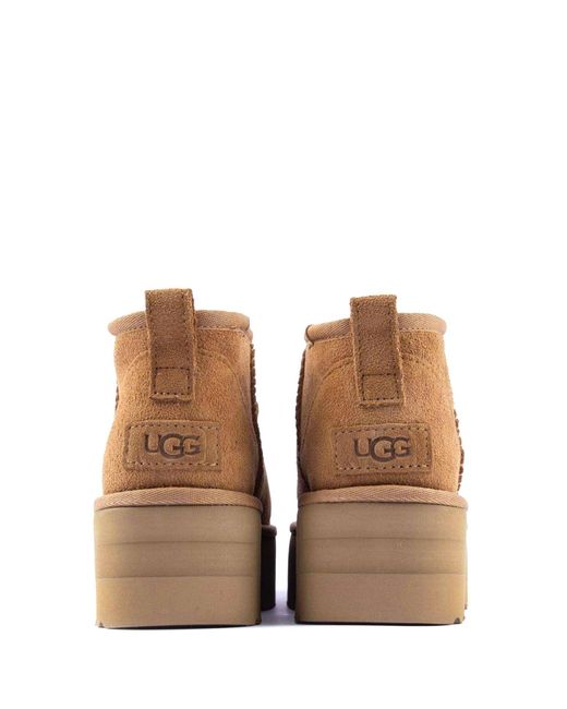 Ugg Brown Classic Ultra Mini Platform Boots