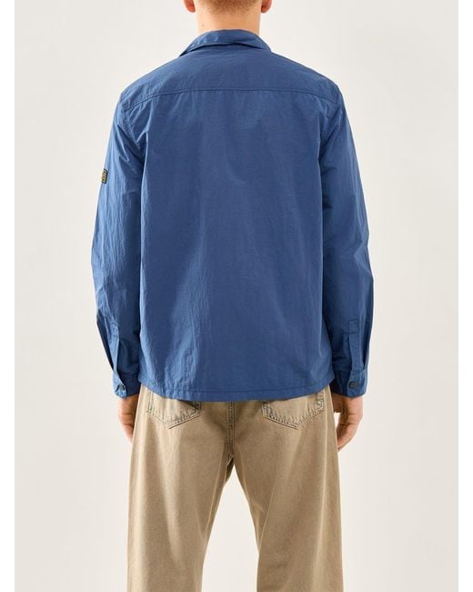 Barbour Blue Inline Overshirt for men