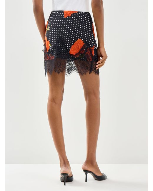 Never Fully Dressed Black Poppy Mini Skirt