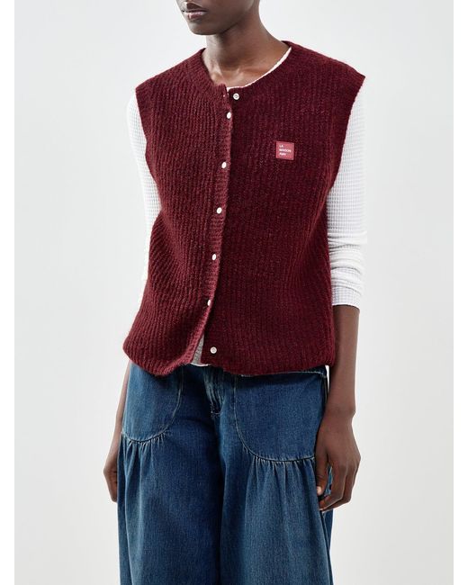 American Vintage Purple East Knit Vest