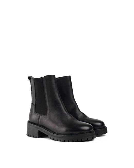 Sole Black Crafted Press Chelsea Boots, Leather
