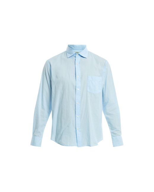 Hartford Blue Men's Voile Fine Cotton Shirt for men