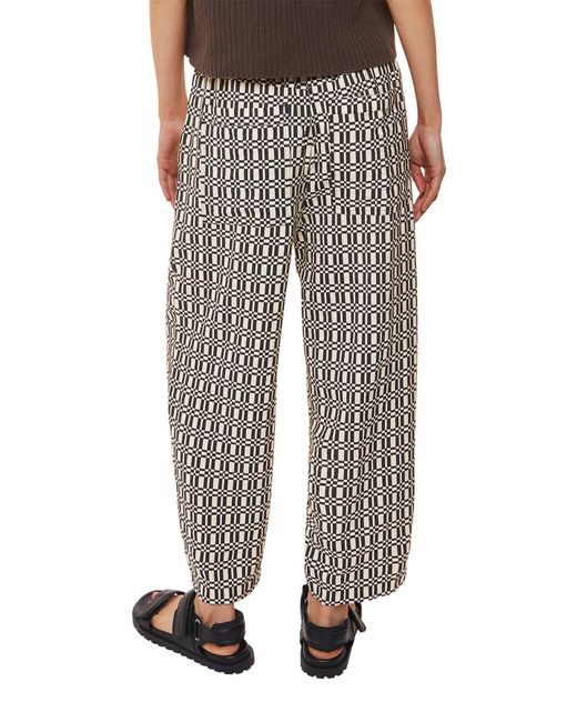 Whistles Gray Women's Link Check Print Trouser