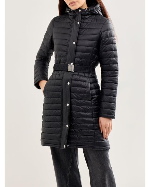 Barbour Black Longline Jada Puffer Jacket