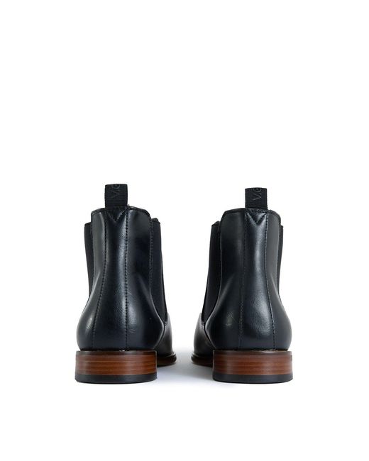 V.Gan Black Affogato Chelsea Boots for men