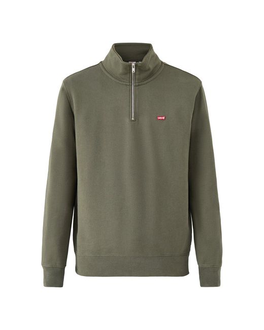 Levi's Green Original 1/4 Zip Sweatshirt for men