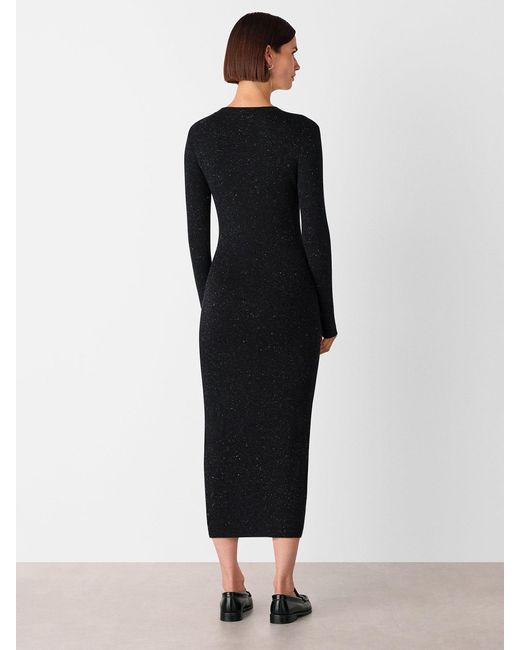 Whistles Black Women's Annie Sparkle Knit Dress