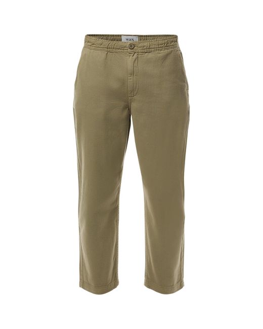 Wax London Green Kurt Trouser Organic Cttn Twill for men