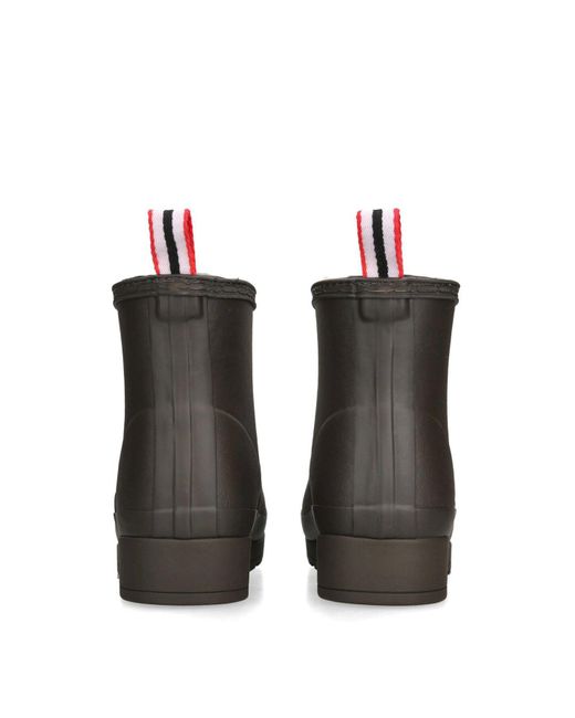 Hunter White Play Shearling Insulated Short Wellington Boots B