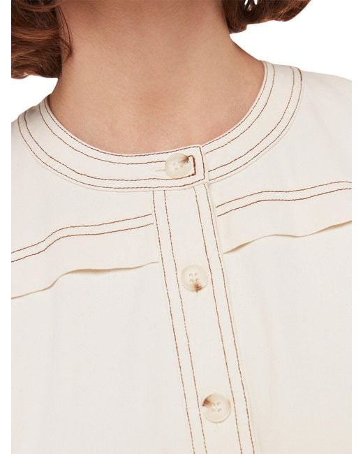 Whistles White Women's Alana Denim Jumpsuit