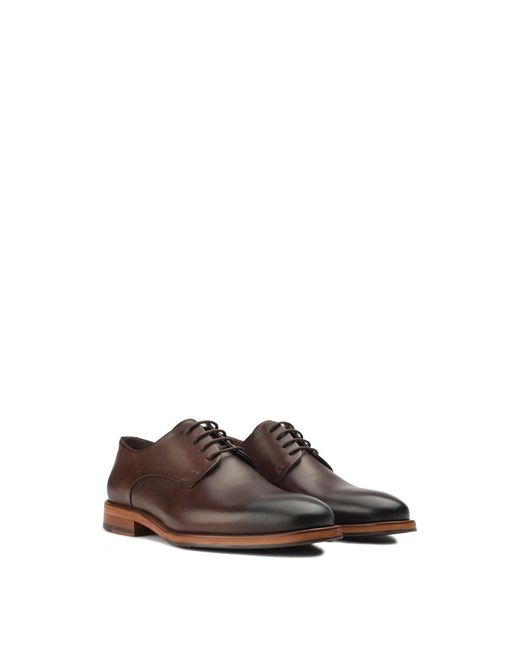 Sole Brown Entick Derby Shoes, Leather for men