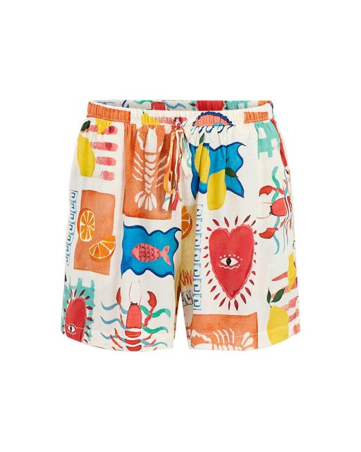 Pieces White Klarisa Shorts