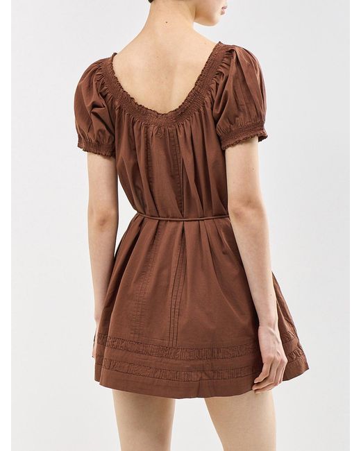 Damson Madder Brown Jayne Mini Dress