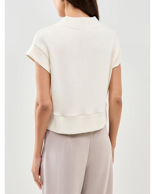 Varley White Gracee V Neck Tank Cream