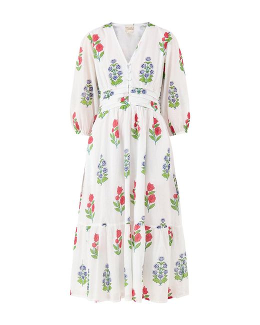 Aspiga White Jyoti Midi Dress