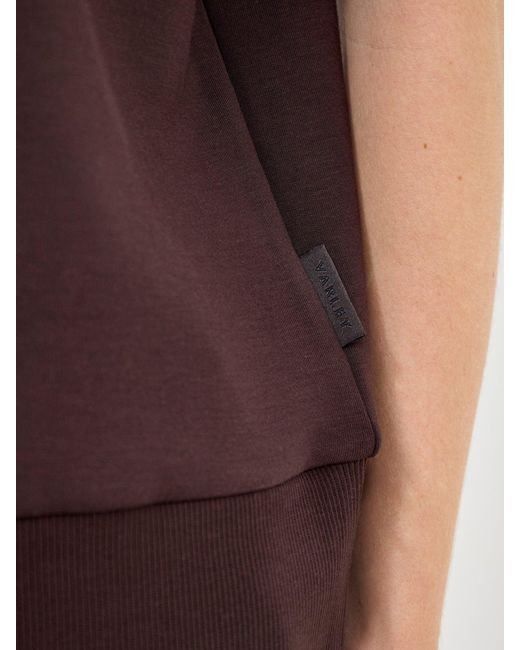 Varley Purple Ritchie Short Sleeve Sweatshirt