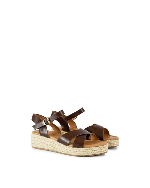 V.Gan Brown Pekoe Espadrille Wedge Sandals