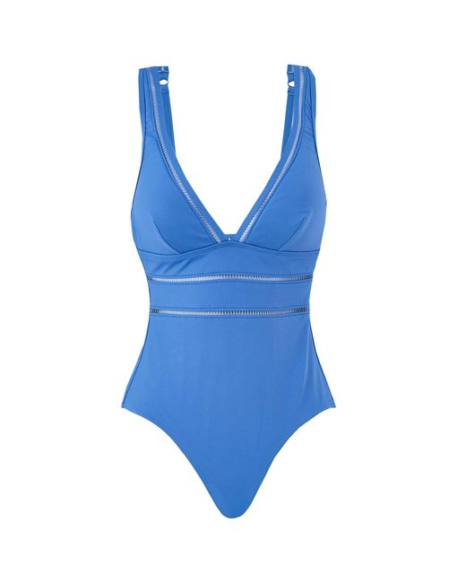 Sea Level Blue Essentials Spliced One Piece Swimsuit