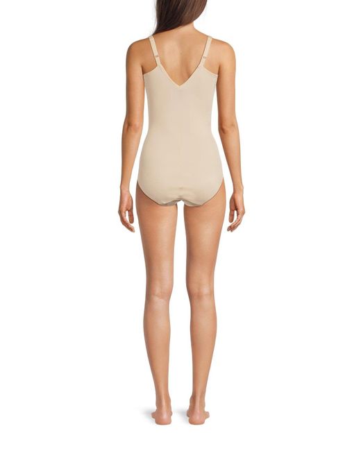 Miracle Control White Lycra Fit Sense Body Suit