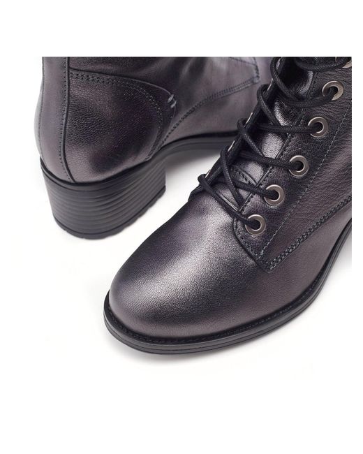 Moda In Pelle Blue Women's Bezzie Metallic Leather Boots
