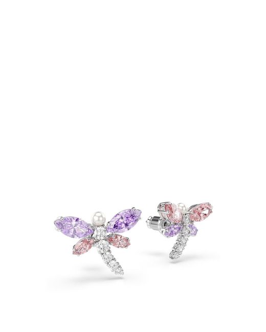 Swarovski White Crystal Ear Jacket Earrings