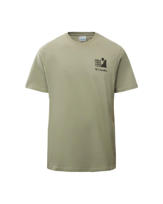 Columbia Green Explorers Canyon Back Ss Tee for men