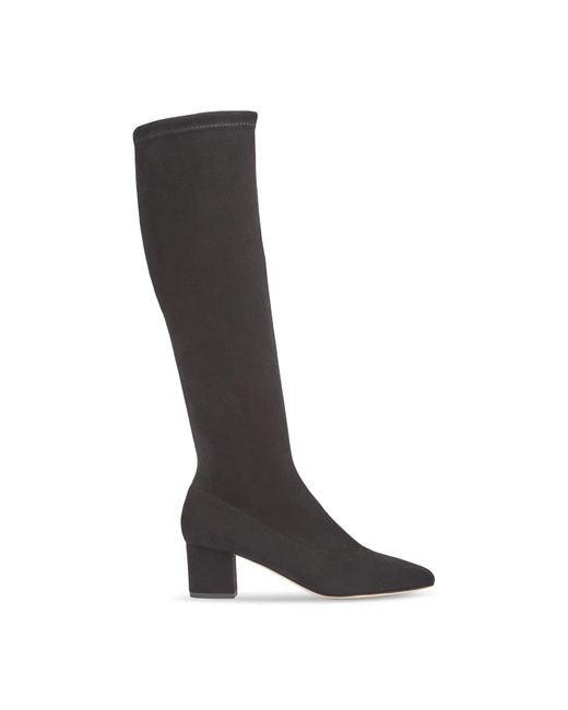 L.K.Bennett Black Eldon Block Heel Stretch Knee Boot