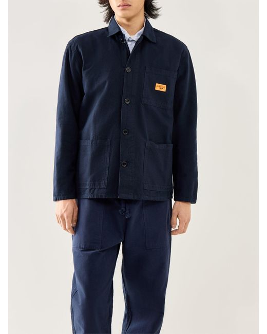 Service Works Blue Canvas Chore Shirt for men