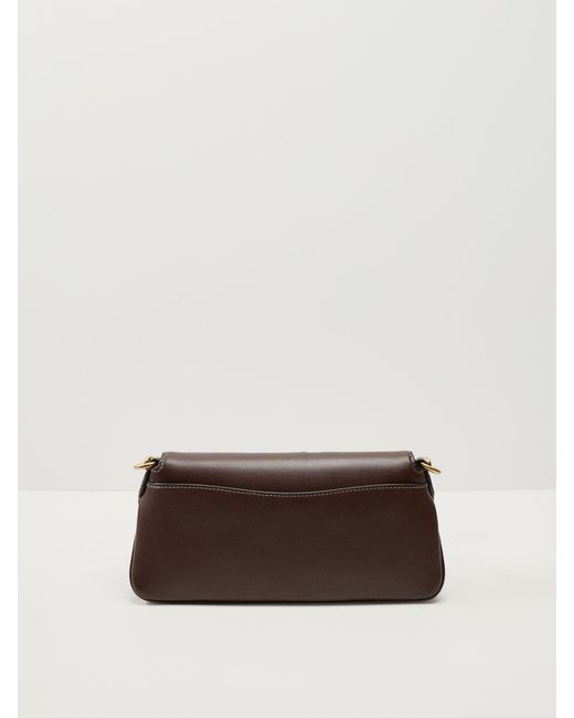 COACH Natural Jet Refined Calf Shoulder Bag Maple