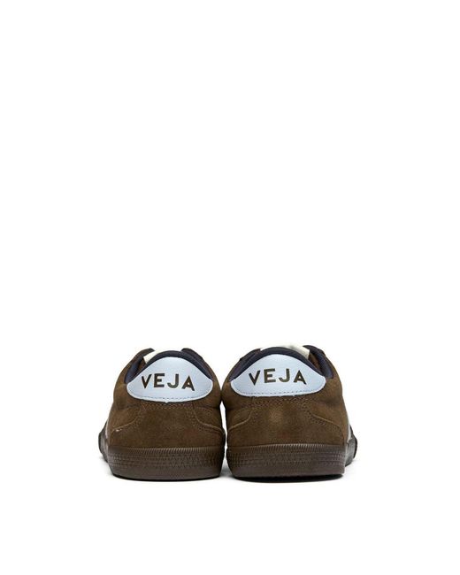 Veja Brown Volley Suede Trainers