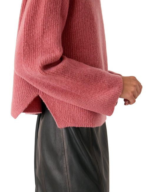 Whistles Red Aria Crew Knit