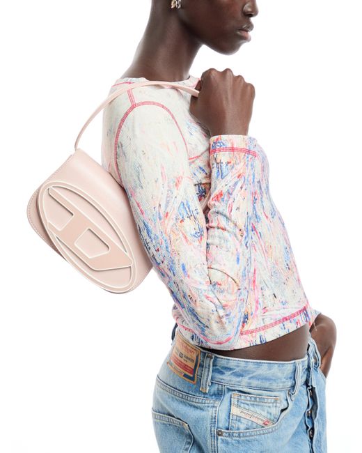DIESEL Pink Women's 1dr Iconic Shoulder Bag