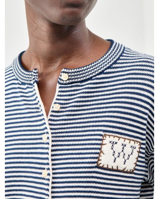 Weekend by Maxmara Blue Teiera Stripe Cardigan