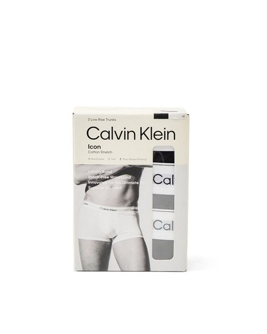 Calvin Klein Black 3 Pack Icon Stretch for men