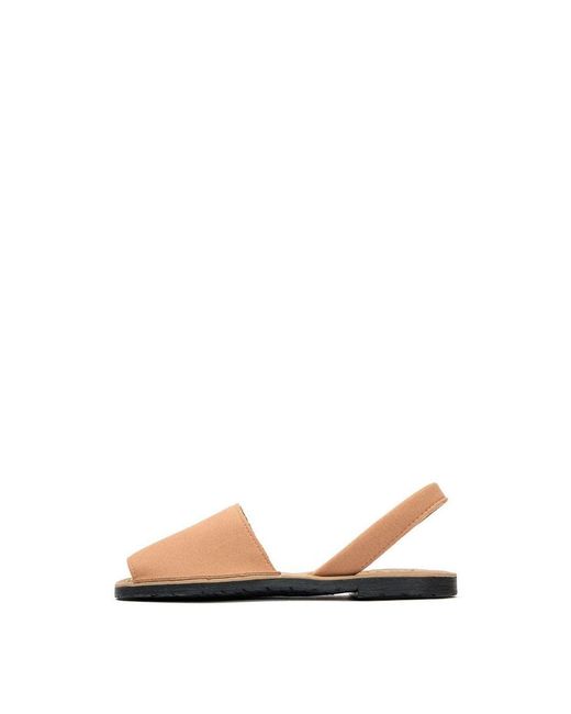 V.Gan White Vegan Rambu Menorcan Sandals
