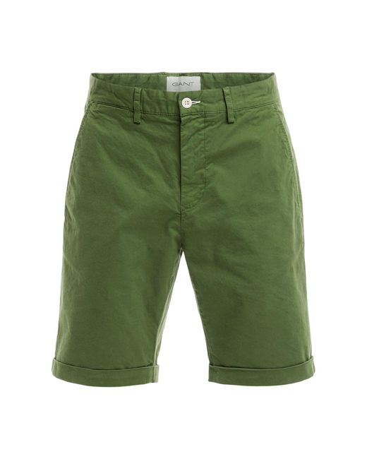 Gant Green Men's Slim Sunfaded Shorts for men