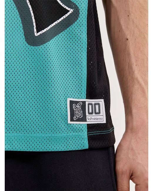 No Problemo Green Nyp Sports Short Sleeve Jersey for men