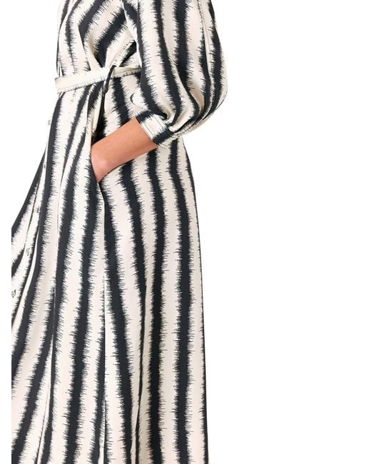 Whistles White Women's Hazy Stripe Mabel Dress