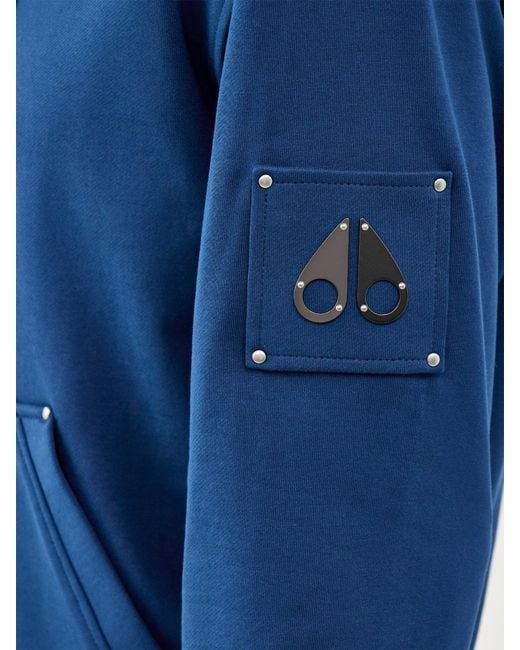 Moose Knuckles Blue Hartsfield Hoodie for men