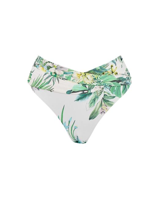 Sea Level Green Breezer Twist Mid Bikini Bottom