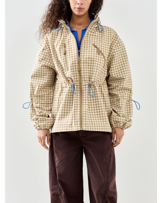 Damson Madder Natural Matilda Raincoat Gingham
