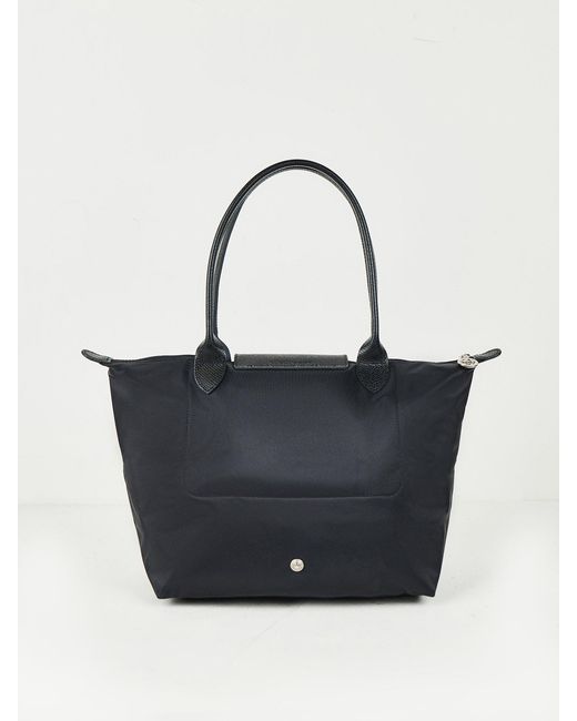 Longchamp Black Le Pliage One Medium Tote Bag